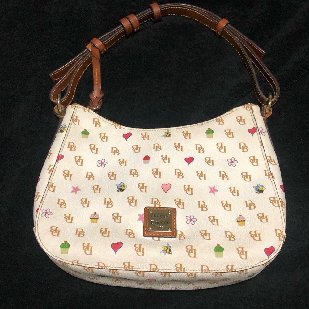 Dooney & Bourke Gretta Novelty Print Kiley Hobo, Colorful/White, Shoulder Bag